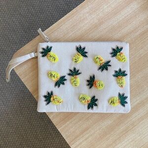 Circus by Sam Edelman pineapple zipper pouch